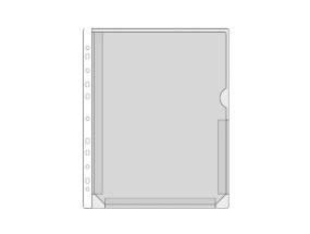 Sidottu kalvotaskuun A4 kenguru F-tasku läpätön PROLEXPLAST