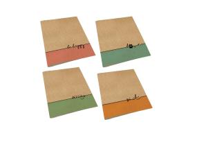 Kansio niitissä A5 BRADLEY Craft neliönmuotoinen pahvikanta 36 sivua