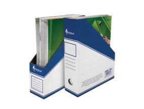 Lehtikotelo A4 kartonkki 100mm valkoinen