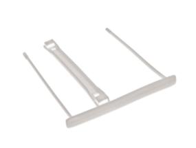 Arkistoklipsi FELLOWES ilman lankaa valkoinen muovi 100 kpl