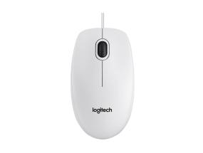 LOGITECH B100 langallinen tietokonehiiri valkoinen