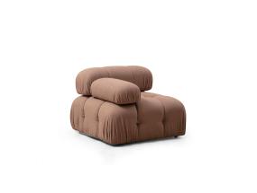 Sohva Bubble L1 - Ruskea Bouclette-sohva