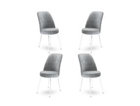 Tuoliryhmä Dexa - Harmaa, Valkoinen