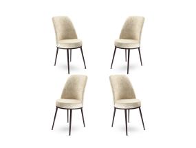 Huonekalutuolisarja Dexa - Cream, Brown