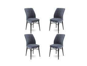 Huonekalusarja Flex tuolit - Fume, musta