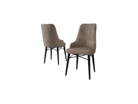 Tuoliryhmä Neta - Cappuccino, Musta