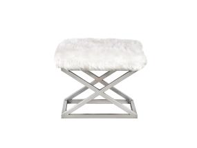 Capraz Plush - hopea, valkoinen