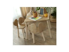 Laud Mickey kahden tuolin setti - ruskea