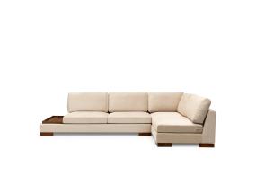 Sohva Tulip Corner Right With Pouf - beige