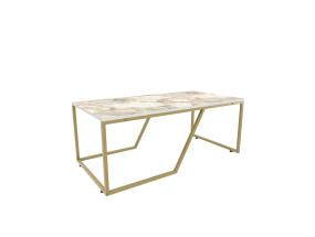 Sohvapöytä Wendy - Valkoinen, kultainen