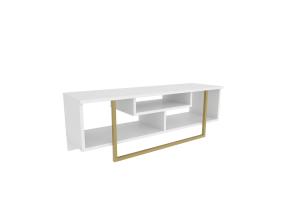 TV laud Asal 120 - Kulta, Valkoinen