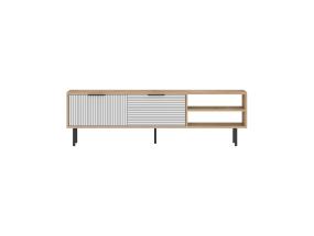 TV-pöytä Venus - Sapphire Oak, Valkoinen