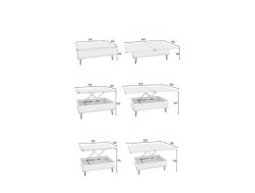 Sohvapöytä Dy Ada - Antiikkivalkoinen