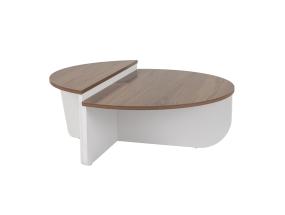 Sohvapöytä Orion - Venezia pähkinäpuu, valkoinen