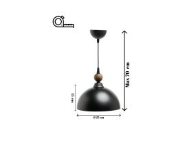 Valaisimet Piedra - Musta