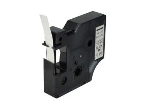 Kirjoitus-/merkintäteippi Dymo 40922 9mm musta/hopea, liimattu