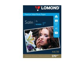 Lomond Premium Photo Paper Satin 270 g/m2 A4, 20 arkkia, lämmin