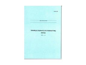 Einamų sąskaitų ir atsiskaitymų knyga 292, A4 (48) 0720-060