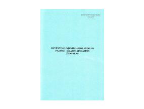 Gyventojų individualios veiklos pajamų-išlaidų apskaitos žurnalas, A4 (24) 0720-064