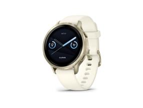 Garmin Venu 4 älykello 41 mm Lunar Gold / Bone silikoniranneke silikoniranneke