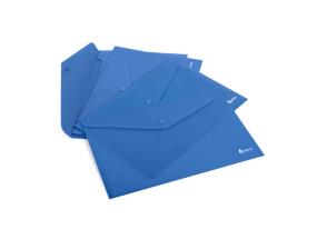 Kirjekuori, jossa painettu Forpus, A4, muovia, sininen