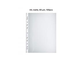 AD Class PUNCHED POCKET appelsiininkuori A4 60 mikr., pussi 100 kpl