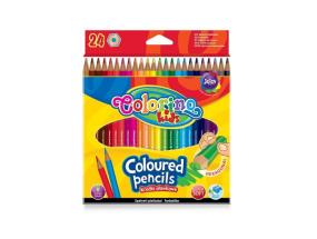 Colorino Kids kuusikulmaiset värikynät 24 väriä