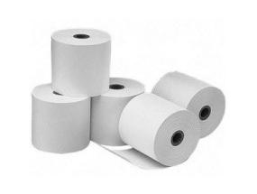 Kassakoneen lämpöpaperi rullanauha, W: 57mm, L: 30m, holkit 12mm, halkaisija 50mm, 10kpl/pakkaus.