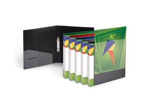 Kirjanpitokansio Forpus, A4 / 30 mm, 2 rengasta, Ø 16 mm, muovia, sininen