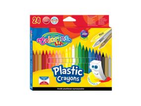 COLORINO Lapset pyyhittävät muovivärit 24 väriä