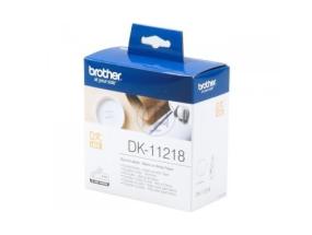 Brother DK-11218 Pyöreät tarrat, musta valkoisella paperilla, 24 mm, 1000 tarraa rullassa