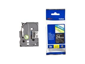 Brother TZe-355 (TZE355) laminoidut tarranauhakasetit, valkoinen mustalla 24mm, 8m