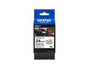 Liimakynä/merkintäteippi BROTHER TZE-FX251 Flexi 24mm musta/valkoinen analogoogl