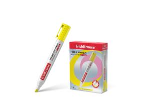 Tekstimerkki ERICH KRAUSE Visioline V-40, keltainen