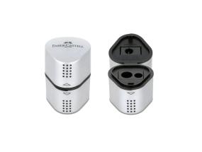 Teroitin säiliöllä Faber-Castell Grip 3-osainen hopea