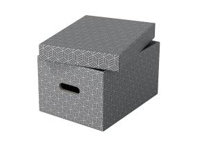 Säilytyslaatikko kannella ESSELTE Home Storage Box Medium (265x205x365mm) 3 kpl pakkauksessa