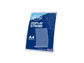 Esitepidike pöytään A4 FOROFIS (V), taivutettu, läpinäkyvä akryyli