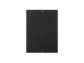 Kulmalukkokansio A4 kiiltopahvi musta