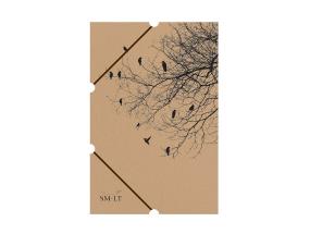 Kulmalukkokansio A3 ruskea pahvi