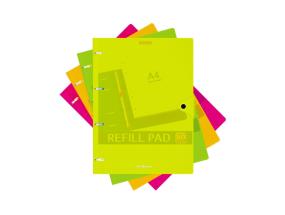 Kierrevihko A4 80a 5x5 kovat kannet Neon värit Erich Krause