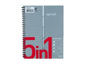 Kansi kierresidoksessa A5+ vuoratut BANTEX 5in1 pahvikannet 75 arkkia