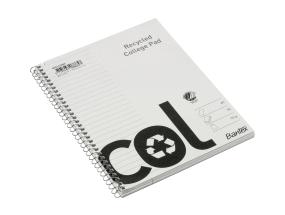 Kansi kierresidoksessa A5+ vuorattu BANTEX College Kierrätetyn pahvin kannet 70 sivua