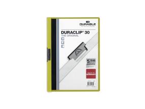 Kansiot A4 DURABLE Duraclip 30 sivulle vihreä