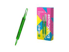 Kaksipäinen tekstimerkki ERICH KRAUSE Visioline V-16 Zoom Neonvihreä