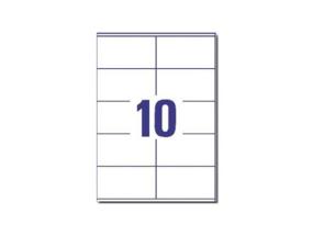 Kopio-lasertarra 105x57mm 100 arkkia/ltk. Economy, 10-osainen