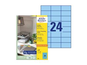 Tarratarra AVERY Zweckform 70x37mm 100 arkkia sininen (3449)
