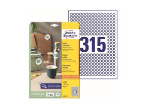 Tarratarra AVERY ZWECKFORM Q10mm 315 10 arkilla (6221-10)