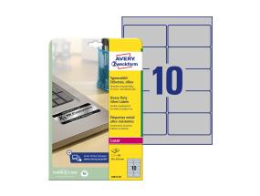 Kopio-lasertarra 96x50,8mm 20 arkkia/pkt. L6012 hopea