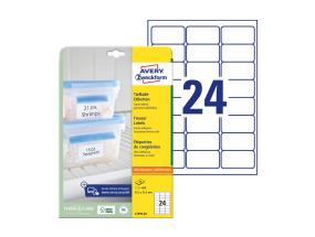 Tarratarra pakastetuotteille AVERY Zweckform 63,5x33,9mm 25 arkkia pakkauksessa