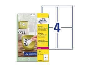 Tarratarra polyesterikalvosta säänkestävästä AVERY Zweckform 99.1x139mm 8 arkkia irrotettava (L4774REV-8)